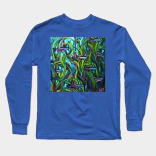 Go With The Flow Neon Tetras by Robert Phelps Long Sleeve T-Shirt